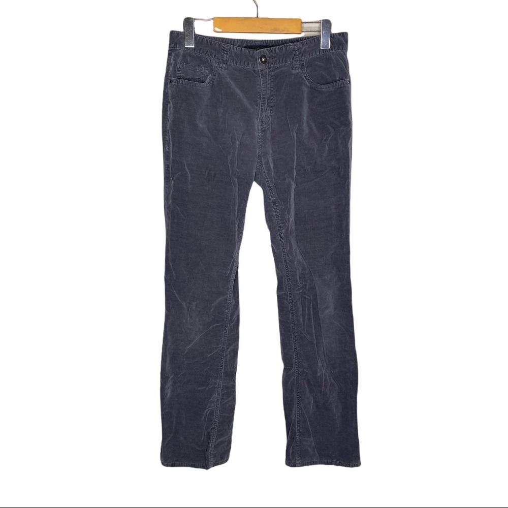 Calvin Klein Straight Cut Velour Velvet Grey Fitted Jeans - Picture 2 of 4